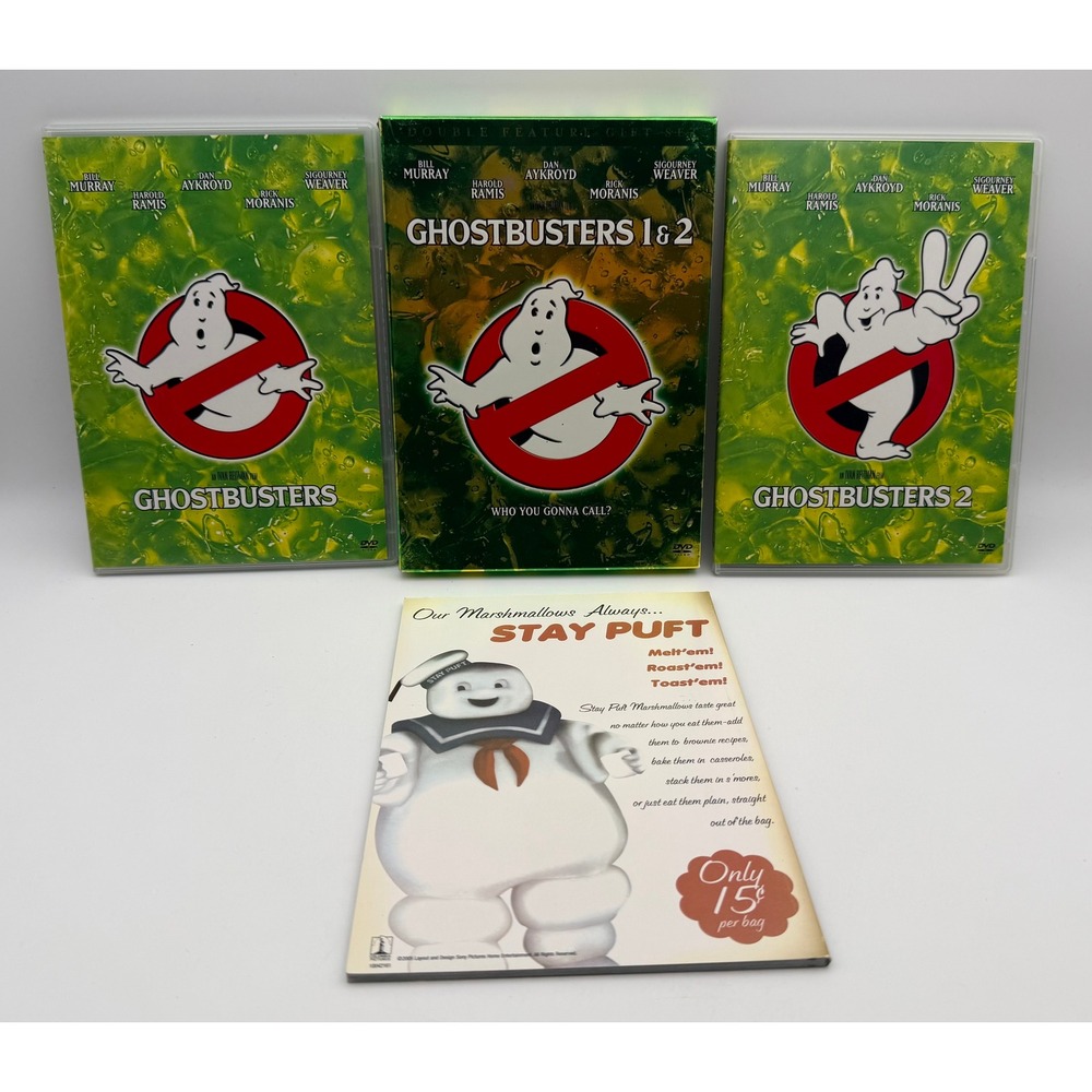 Ghostbusters 1 & 2 Double Feature Gift Set DVD Bill Murray Dan Aykroyd 05160SLR